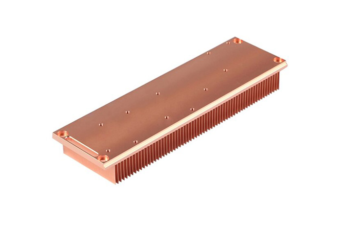 CU1100 Skiving heat sink,processing accuracy ±0.1mm