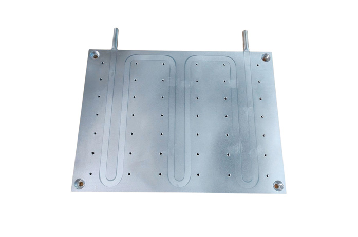 Buried tube liquid cold plate
