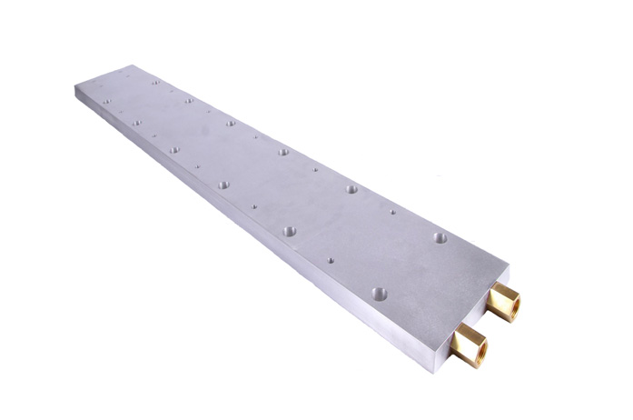 Rectangular embedded tube liquid cold plate