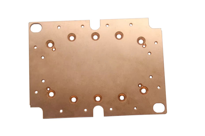 Microchannel copper skived cold plate