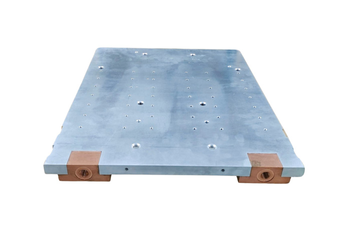 plaque de refroidissement à eau en aluminium