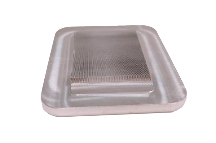 plaque de refroidissement liquide à ailettes en aluminium